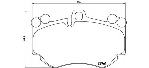 BREMBO P 65 016 Комплект гальмівних колодо... BREMBO P 65 016 Комплект гальмівних колодо...