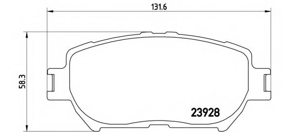 BREMBO P 83 062 Комплект гальмівних колодо... BREMBO P 83 062 Комплект гальмівних колодо...