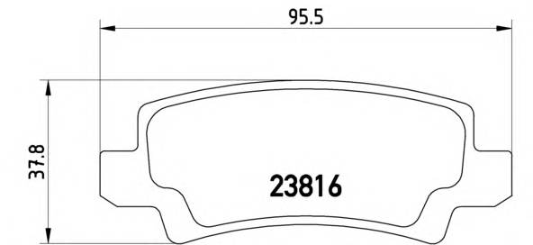 BREMBO P 83 065 Комплект гальмівних колодо... BREMBO P 83 065 Комплект гальмівних колодо...