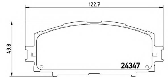 BREMBO P 83 086 Комплект тормозных колодок... BREMBO P 83 086 Комплект тормозных колодок...