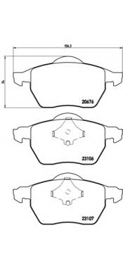 BREMBO P 86 015 Комплект тормозных колодок