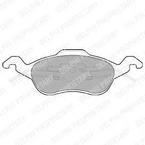 DELPHI LP1315 Комплект гальмівних колодо... DELPHI LP1315 Комплект гальмівних колодо...