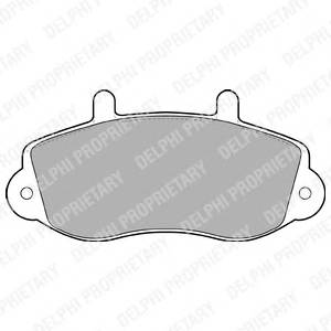DELPHI LP1406 Комплект тормозных колодок