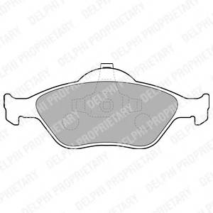 DELPHI LP1469 Комплект тормозных колодок