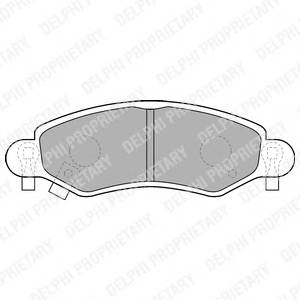 DELPHI LP1500 Комплект тормозных колодок