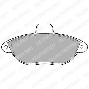DELPHI LP1592 Комплект тормозных колодок...