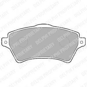 DELPHI LP1652 Комплект тормозных колодок