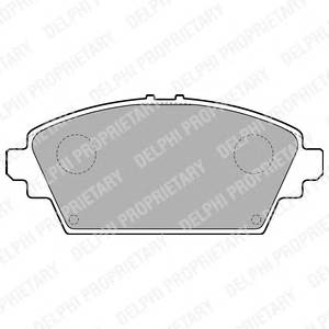 DELPHI LP1732 Комплект гальмівних колодо...