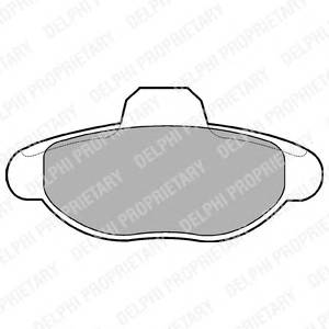 DELPHI LP771 Комплект гальмівних колодо... DELPHI LP771 Комплект гальмівних колодо...