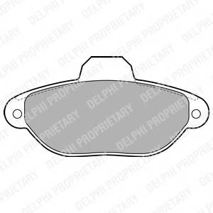 DELPHI LP2013 Комплект тормозных колодок