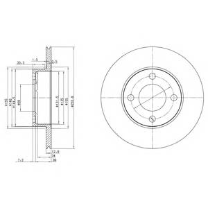DELPHI BG2215 Гальмівний диск DELPHI BG2215 Гальмівний диск