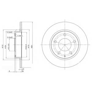 DELPHI BG2806 Гальмівний диск DELPHI BG2806 Гальмівний диск