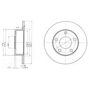 DELPHI BG3382 Тормозной диск DELPHI BG3382 Тормозной диск