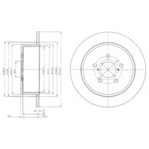 DELPHI BG4129 Тормозной диск DELPHI BG4129 Тормозной диск