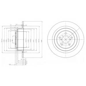 DELPHI BG4154 Тормозной диск DELPHI BG4154 Тормозной диск
