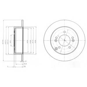 DELPHI BG4260 Тормозной диск DELPHI BG4260 Тормозной диск