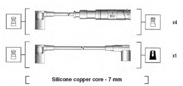 MAGNETI MARELLI 941115020651 Комплект проводов зажигани... MAGNETI MARELLI 941115020651 Комплект проводов зажигани...
