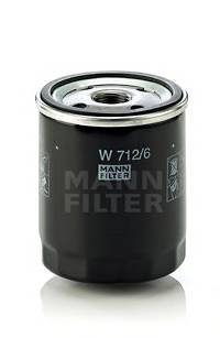 MANN-FILTER W 712/6 Масляний фільтр MANN-FILTER W 712/6 Масляний фільтр
