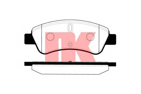 NK 223741 Комплект тормозных колодок