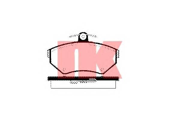 NK 224746 Комплект тормозных колодок