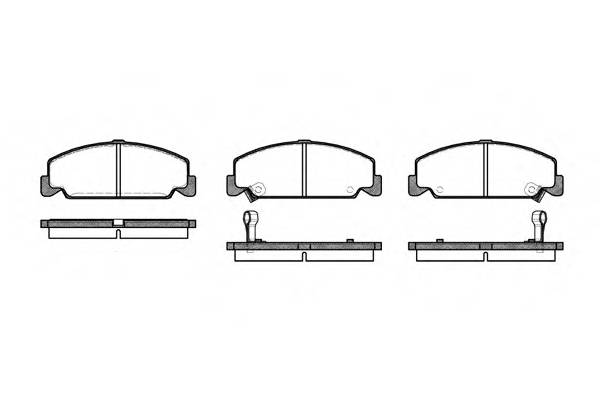 ROADHOUSE 2182.12 Комплект тормозных колодок