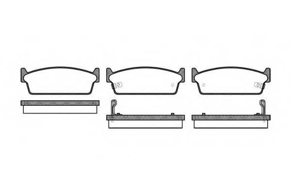 ROADHOUSE 2227.02 Комплект тормозных колодок