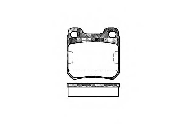 REMSA 0239.00 Комплект тормозных колодок