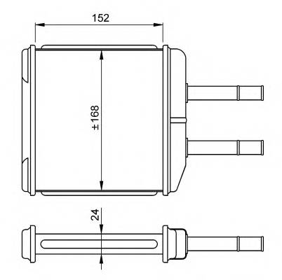 NRF 54260 Теплообменник, отопление с... NRF 54260 Теплообменник, отопление с...
