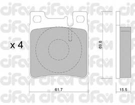 CIFAM 822-567-0 Комплект тормозных колодок...