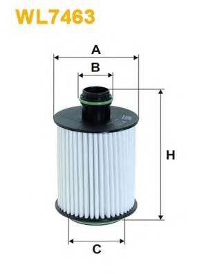 WIX FILTERS WL7463 Масляний фільтр WIX FILTERS WL7463 Масляний фільтр