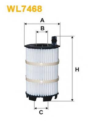 WIX FILTERS WL7468 Масляний фільтр WIX FILTERS WL7468 Масляний фільтр