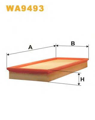 WIX FILTERS WA9493 Повітряний фільтр WIX FILTERS WA9493 Повітряний фільтр