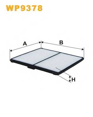 WIX FILTERS WP9378 Фильтр, воздух во внутренно... WIX FILTERS WP9378 Фильтр, воздух во внутренно...