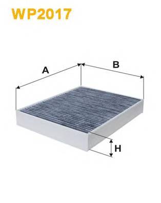 WIX FILTERS WP2017 Фильтр, воздух во внутренно