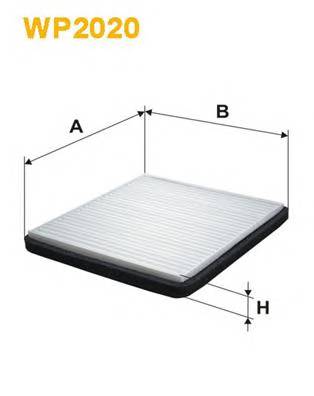 WIX FILTERS WP2020 Фильтр, воздух во внутренно