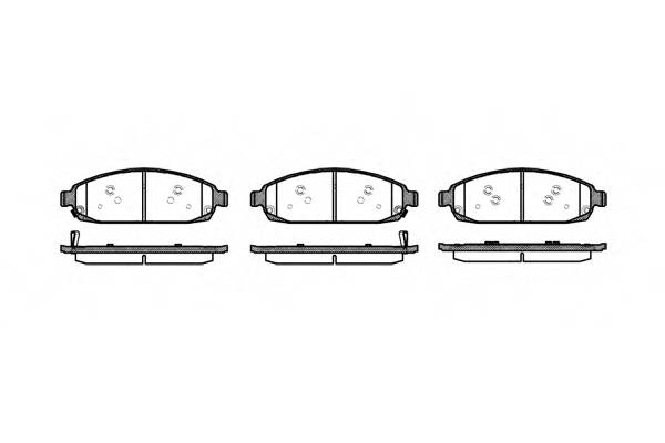 WOKING P10733.02 Комплект тормозных колодок