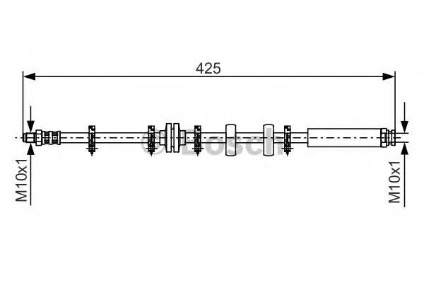 BOSCH 1 987 476 636 Тормозной шланг BOSCH 1 987 476 636 Тормозной шланг