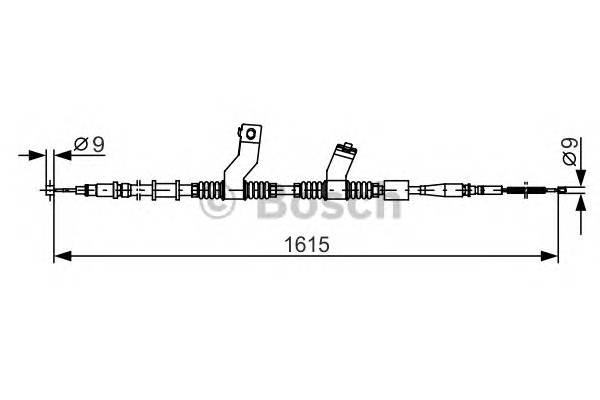 BOSCH 1 987 482 353 Трос, стояночная тормозная 