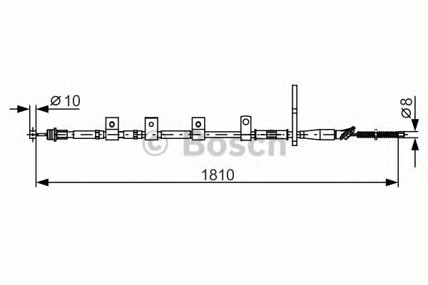 BOSCH 1 987 482 356 Трос, стояночная тормозная ... BOSCH 1 987 482 356 Трос, стояночная тормозная ...