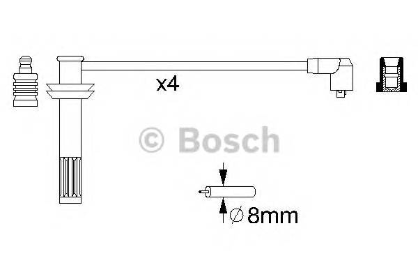 BOSCH 0 986 356 709 Комплект проводов зажигани