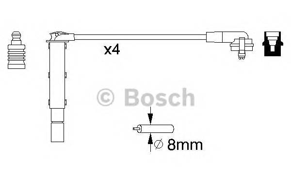 BOSCH 0 986 357 090 Комплект проводов зажигани