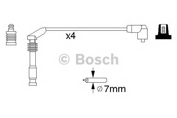 BOSCH 0 986 357 126 Комплект проводов зажигани