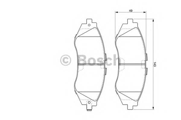 BOSCH 0 986 424 474 Комплект гальмівних колодо... BOSCH 0 986 424 474 Комплект гальмівних колодо...