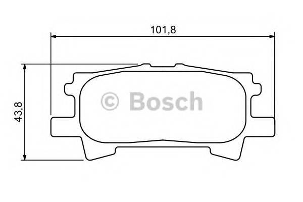 BOSCH 0 986 494 224 Комплект гальмівних колодо... BOSCH 0 986 494 224 Комплект гальмівних колодо...