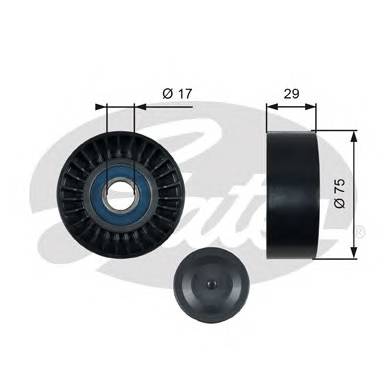 GATES T36462 Паразитный / ведущий ролик, ... GATES T36462 Паразитный / ведущий ролик, ...