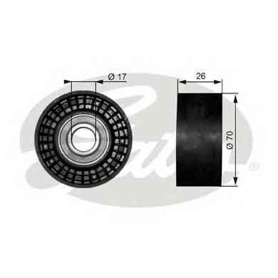 GATES T38018 Паразитный / ведущий ролик, ... GATES T38018 Паразитный / ведущий ролик, ...
