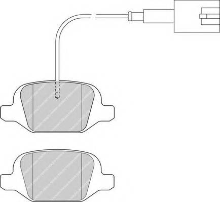 FERODO FDB4321 Комплект тормозных колодок