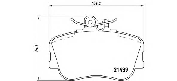 BREMBO P 06 017 Комплект гальмівних колодо... BREMBO P 06 017 Комплект гальмівних колодо...