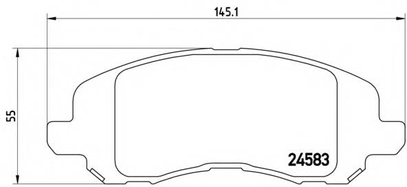 BREMBO P 18 001 Комплект гальмівних колодо... BREMBO P 18 001 Комплект гальмівних колодо...