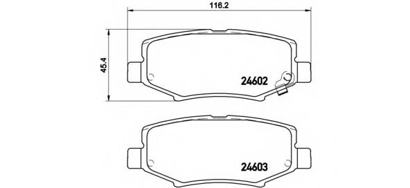 BREMBO P 18 024 Комплект тормозных колодок... BREMBO P 18 024 Комплект тормозных колодок...